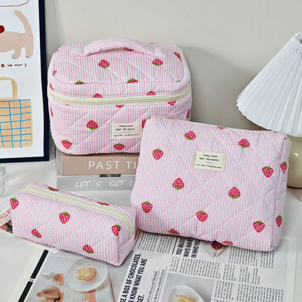 Large-Capacity Partitioned Makeup Bag, High-End Portable Storage Bag, Wholesale in Stock, Exclusively for Cross-Border Sales, Supports Labeling and Dropshipping