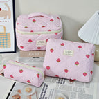Striped strawberry / Large [handbag]
