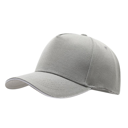 2025 New Five-Panel Green Sandwich Baseball Cap Made with Solid Color Advertising Duckbill Cap Work Cap Embroidery