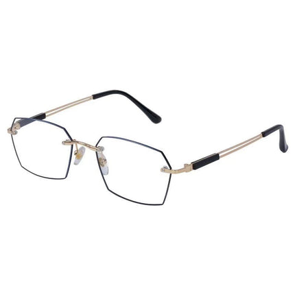 New smart photosensitive color-changing reading glasses for men and women with anti-blue high-definition frameless middle-aged and elderly reading glasses
