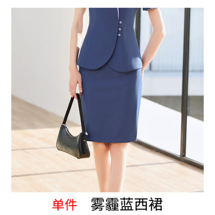 Professional Suit suit Women's Summer Temperament Jewelry Store Tooling Beauty Teachers College Front Desk Work Clothes High-end Health Care Hall