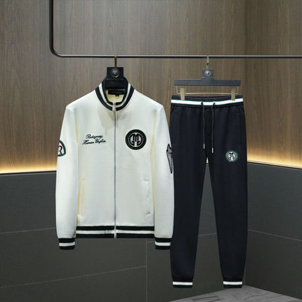 New Men's Casual Sports Suit Embroidered Round Neck Sweatshirt Suit Men's Casual Suit Spring and Autumn Clothing
