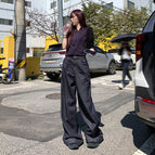 Denim original color trousers 1126-1 / XS