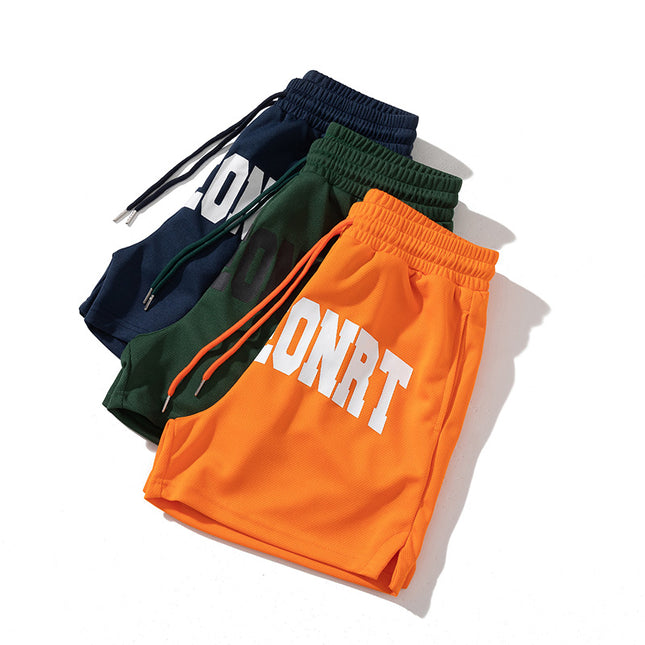 Men's Summer Thin Breathable Casual Sports Training Shorts American Mesh Quick-drying Sports Basketball Quarterpants Men's