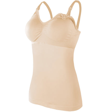 Cross-border Lactation plus size Camisole Female Postpartum Feeding Non-wearing Bra Pad Vest for Pregnancy and Postpartum