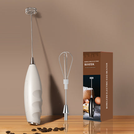 Carefully Selected Cross-Border Dual-Stick Milk Frother, Coffee Cream Mixer, Household Wireless Egg Beater, Baking Milk Frother