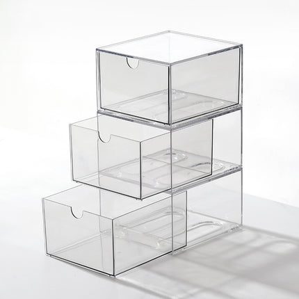 Desktop Drawer Storage Transparent Acrylic Free Combination Drawer Box Office Countertop Stationery Dust-proof Finishing Box