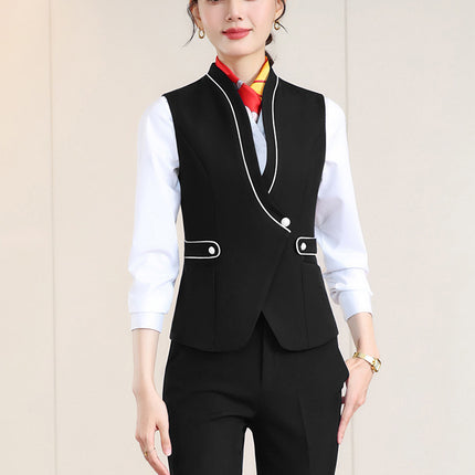 Stewardess Uniform Female Professional suit Railway Flight Attendant Student Tooling Sales Hotel Front Desk Beautician Work Clothes