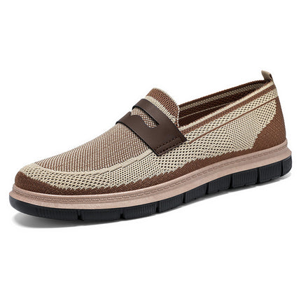 Men's Shoes Summer New Cross-border sneakers British Style Casual Shoes Lazy Slip-on Dad Shoes All-match Single-layer Shoes