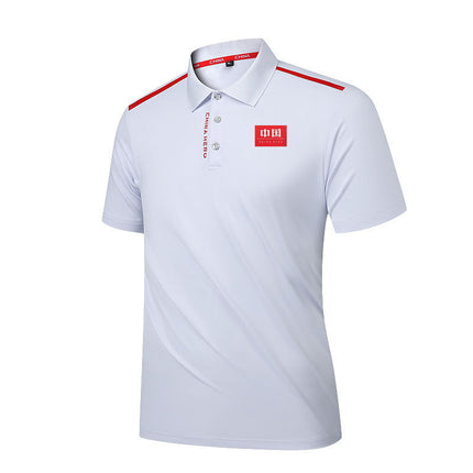 Chinese Team Sports T-Shirt Martial Arts Training Short-Sleeved Polo Shirt Coach Uniform Martial Arts Sports Student National Uniform Referee Uniform DIY