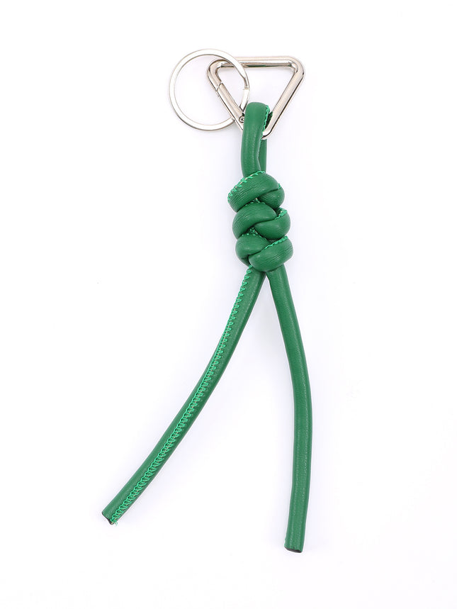 New triangle key chain PU hand-woven diamond key ring bag pendant key chain