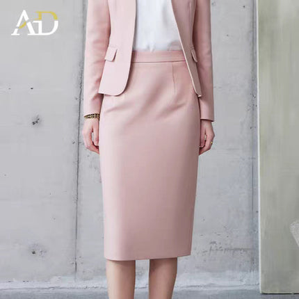 AD Unique Beautiful Small Suit Autumn 2024 New Formal Occasion Professional Suit Dress Collarless Suit Jacket OL