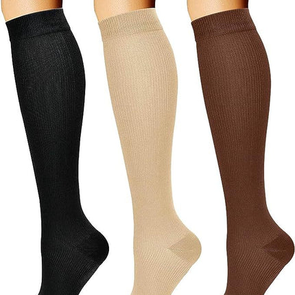 3 pairs of series cross-border sports compression socks stockings calf socks compression socks jump rope elastic socks riding socks