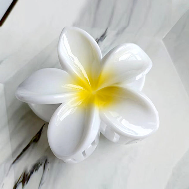 Lily Flower Grab Clip Frosted Gradient Egg Flower Grab Clip Spray Paint Advanced Sense Cross-border Back Head Large Hairpin