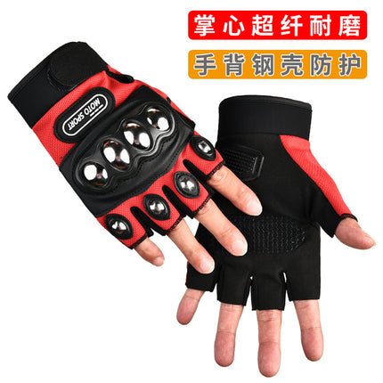 Autumn and Winter Tactical Gloves fleece-lined Warm Cold-proof Men's Full-finger Touch Screen Hard Shell Motorcycle Motorcycle Riding Drop-proof