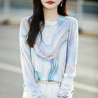 Pink and blue smudge / M