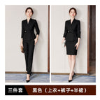Black Suit Pants Dress / S