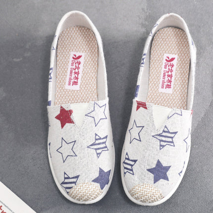 Old Beijing Cloth Shoes Women's Summer and Autumn New All-match Cyber Celebrity Non-slip Soft-soled Casual Breathable Canvas Shoes Korean Style Comfortable