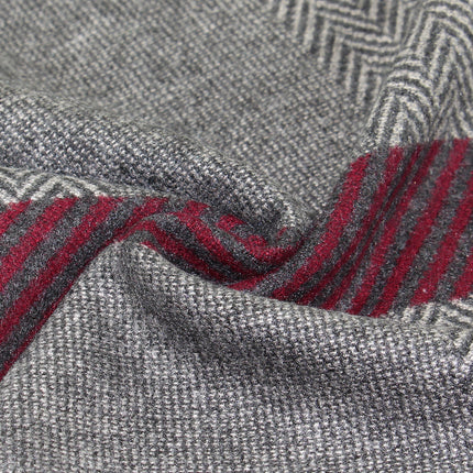 2026 New Warm Scarf for Men, Factory Custom Wholesale Men's Scarf, Yarn-Dyed Jacquard Brushed Men's Scarf