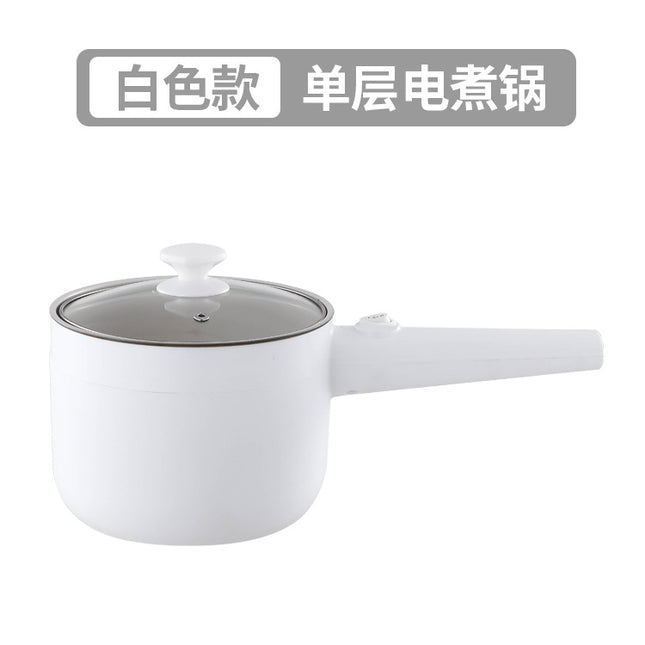 Electric Cooking Pot Intelligent Multi-Function Long Handle Single Handle Small Electric Pot Student Dormitory Electric Hot Pot Electric Cooking All-In-One Pot for Home Use