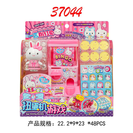 Yiyan pink rabbit kitchen refrigerator mini dressing table cake party simulation medical tools girl play house toy batch