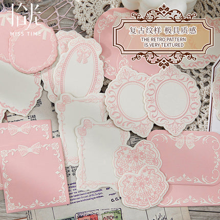 Korean-Style Material Paper, Memories of the Past Series, Embossed Journaling Notes, DIY Decorative Collage Base Material