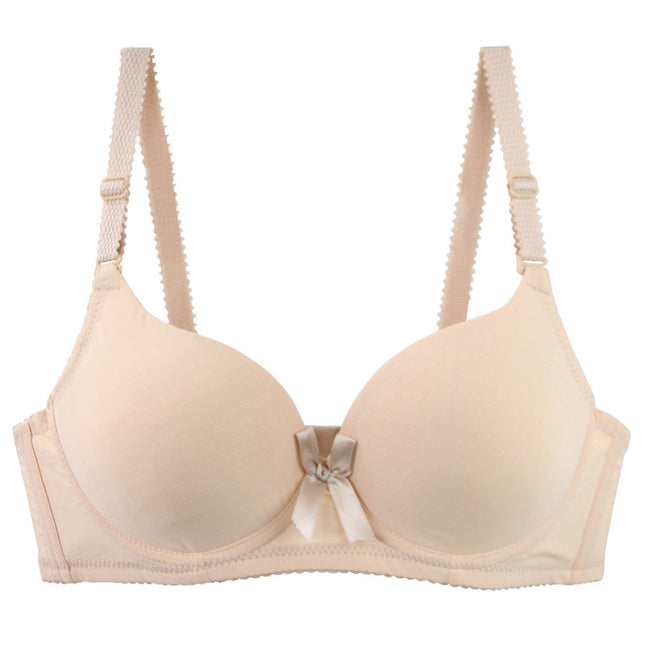 Factory Direct Sales European and American Foreign Trade Sexy Underwear Solid Color Glossy One-Piece Seamless Bra Large Size Women's Bra Explosion