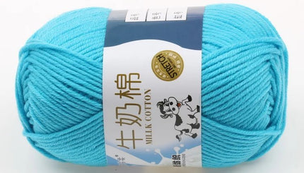 Five-Strand Milk Cotton Wool Ball Wholesale Medium Thick Thread Crochet Doll Shoes Scarf Handmade DIY Knitting Material Package