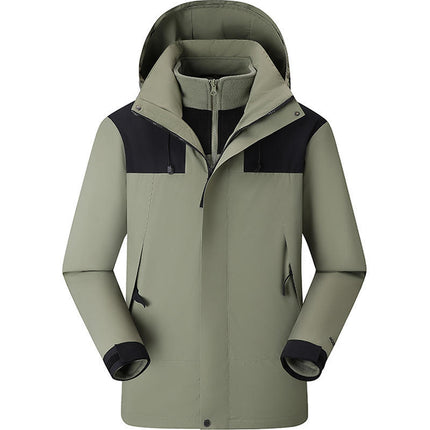 Autumn and Winter Three-In-One Jacket, Custom-Made Removable Liner Jacket, Custom-Made Corporate Workwear, Anti-Scratch and Wear-Resistant Workwear