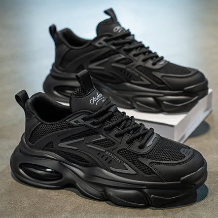 Summer New Breathable Men's Shoes 2025 Trendy Versatile Thick-Soled Sneakers Casual Running Dad Shoes