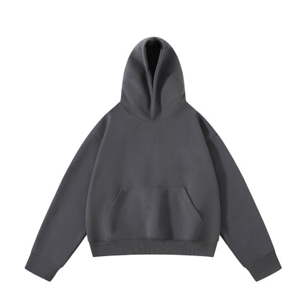 Mr. Song 2025 Spring 420g Short American High Street cleanfit Profile Hooded Sweater Men's and Women's boxy Hoodie