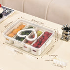 Love style milky white drain with four compartments