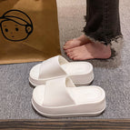 9012 white platform slippers / 36-37