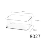 8027. short transparent box-small size 1 pet high transparency can be stacked