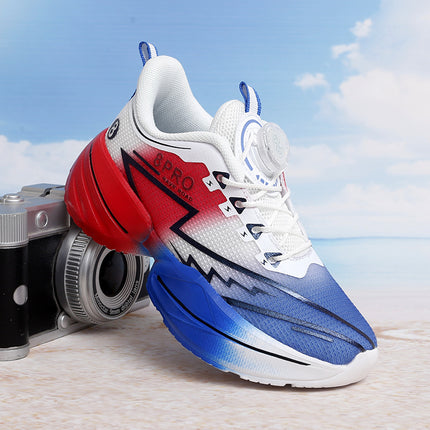 Boys' Sports Shoes Summer New Children's Shoes Swivel Buckle Girls' Sports Shoes Mesh Breathable Soft Sole Anti-Slip Trendy