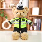 25cm [ready stock high quality] / Standing brown police bear x