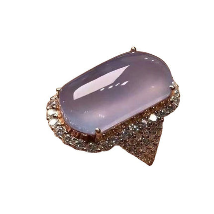 TEMU cross-border hot rose gold taro crystal ring ring men's and women's creative new factory direct sales