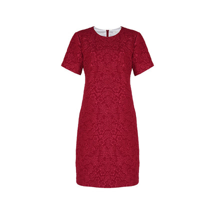 Dz24-116/Light Luxury Jacquard Design 2024 New Summer Style Chic Slimming Look Banquet Classy Dress