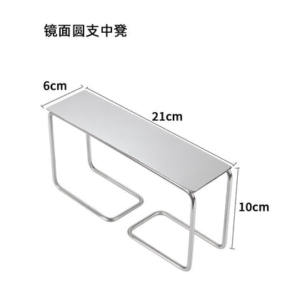 Clothing Store, Shoe Store, and Bag Display Props, High and Low Models, Stainless Steel Shoe and Bag Display Racks, Hot-Selling Cross-Border Items