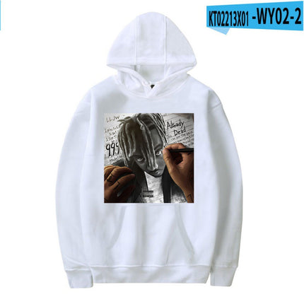 [Cross Border Code] Hot Print Juice WRLD Black Hoodies Men Hoodie
