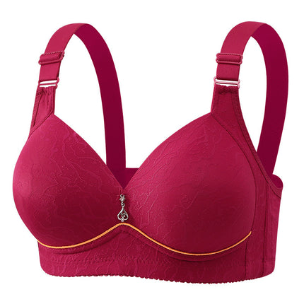 Cross-border New plus size Comfortable Breathable Non-rimless Women's Underwear Thin Cup Gap chubby girl Bra