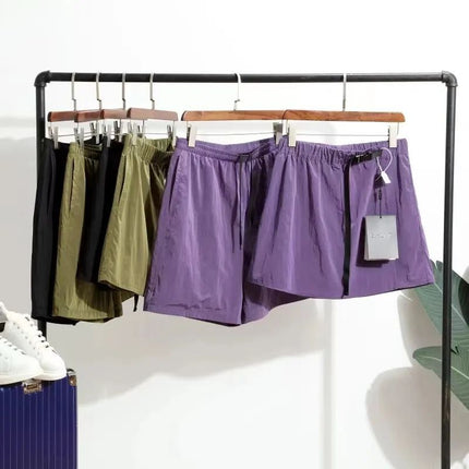 The designer really looks good! Lightweight Breathable Summer Couple Unisex Loose Comfortable Short Skirt Culottes Shorts