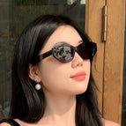Black frame gray film / Ordinary sunglasses version