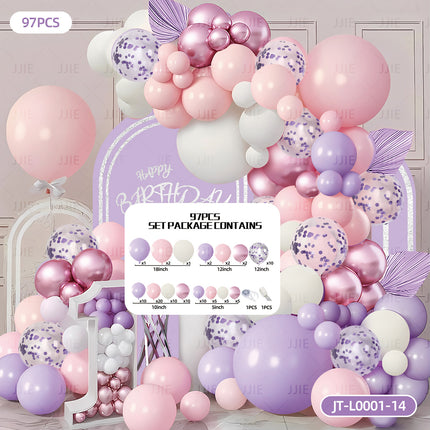 Balloon Chain Arch Set Scene Layout High-End Atmosphere Opening Birthday Party Decorations Anniversary Package