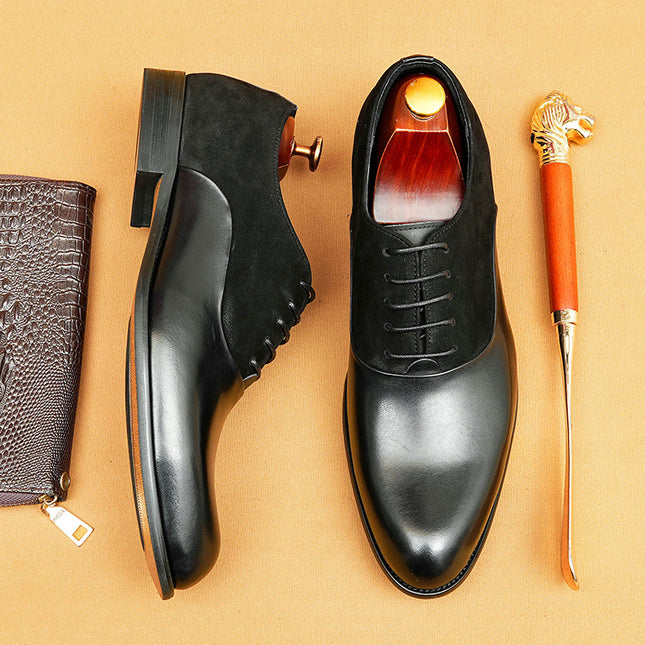 [vip for] British men's leather shoes leather leather processing business shoes formal shoes retro men's shoes