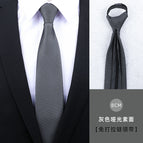 8cm gray matte plain zipper
