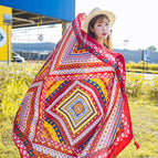 M011-02 maze-burgundy / 180*90cm