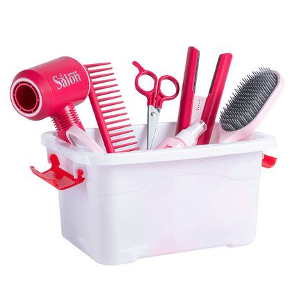Children's Barber suit Toy Little Girl Hair Dryer Tube Washing Hair Cutting Salon Simulation Kindergarten