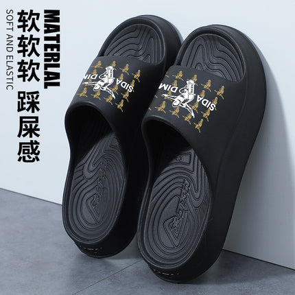 2025 New Men's Slippers, Men's Outdoor Wear-Resistant Summer Outdoor Wear Indoor Dormitory Thick-Soled Big Boys' Sandals