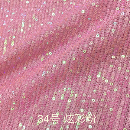 3mm straight sequins embroidered stretch mesh vertical embroidered beads fabric dress wedding dress stage clothing fabric wholesale